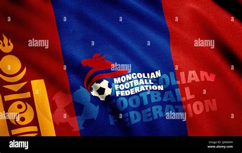 Flag Of The Mongolian Football Federation Motion A Bright Canvas With