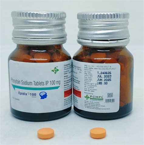 Phenytoin Sodium 100 Mg Tablets Epidix 100 Pharma Franchise