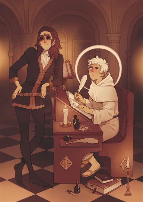 Art By Dins Good Omens Book Angels And Demons Best Couple