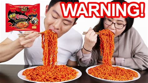 Nuclear Fire Noodle Challenge Boy Vs Girl Race Mukbang X Spicy