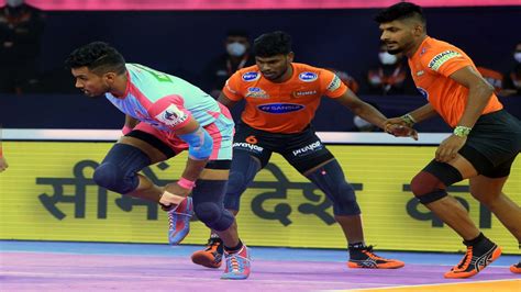 Pro Kabaddi Pkl 8 Jaipur Pink Panthers Ousts U Mumba Patna Pirates