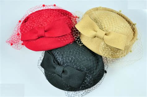 Bow & Lace 100% Wool Elegant Lady Women Dress Formal Church Hat Fedora ...