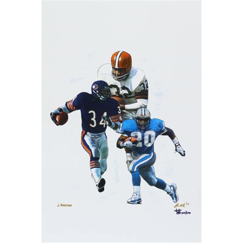 Walter Payton Jim Brown Barry Sanders Running Back Legends LE