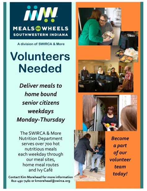 Meals on Wheels Drivers Needed | SWIRCA & More