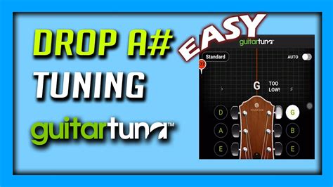 Drop A Tuning Using Guitar Tuna Easy Afadgc Azirna Youtube