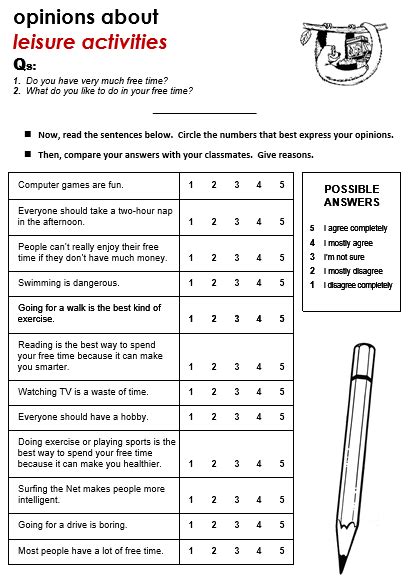 Leisure Activities - All Things Topics