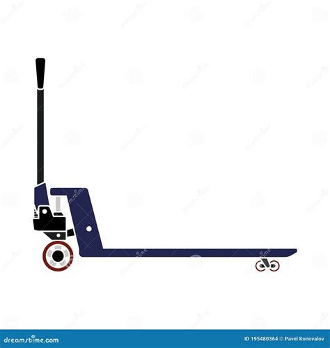 Hydraulic Trolley Jack Icon Stock Vector Illustration Of Background