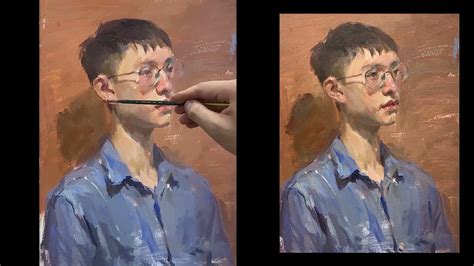 Step By Step Gouache Painting Portrait Painting Youtube