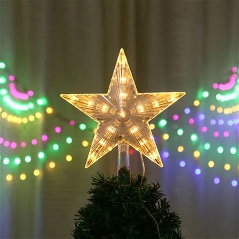 Estrela para Árvore de Natal 10 LEDs Pisca Pisca Jersu Indica Ofertas