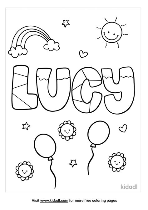 Free Lucy Coloring Page Coloring Page Printables Kidadl