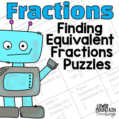 Equivalent Fractions Puzzle Pages Made By Teachers