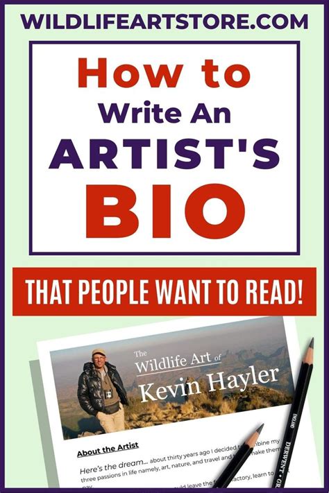 How To Write An Artists Bio That People Want To Read Artist Bio