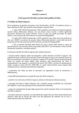 Decreto End Of Waste Pannolini Ed Assorbenti Pdf