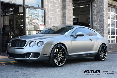Bentley Continental Gt With 22in Vossen Hf 3 Wheels Exclusively From