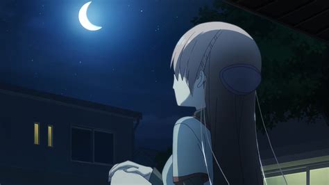 Anime Girl Looking At The Moon