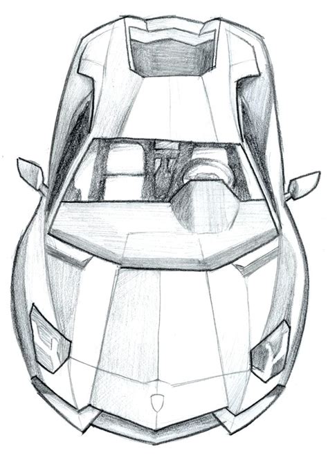 Lamborghini Drawing Outline At Paintingvalley Explore Collection