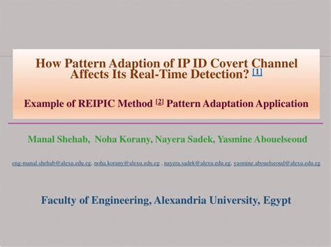 Pdf How Pattern Adaption Of Ip Id Covert Channel Affects Its Real