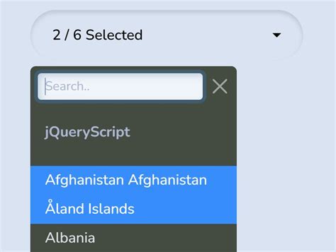 Searchable Multi Select Dropdown Plugin With Jquery Dropdown Js