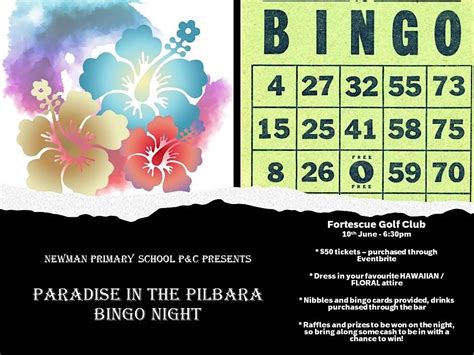 Paradise In The Pilbara Bingo Night Fortescue Golf Club Newman 10