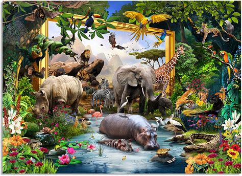 JoyMountain Peak African Safari 1000 Piece Puzzle for Adults – Jigsaw ...