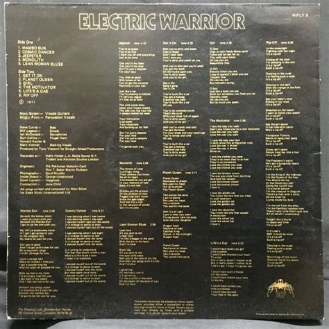 Yahoo T Rex Electric Warrior Uk Original