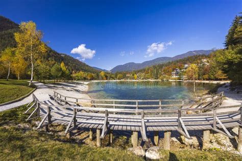 Jasna Pond Near Kranjska Gora Triglavski National Park Slovenia Stock