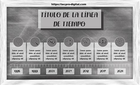 Descargar plantillas de líneas del tiempo gratis en Word Tecpro Digital