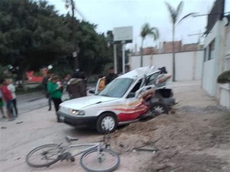 Masculino Queda Prensado Tras Aparatoso Accidente En Vía Puebla