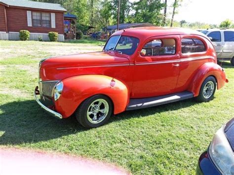 1940 Ford 2 Door Sedan Red For Sale Photos Technical Specifications