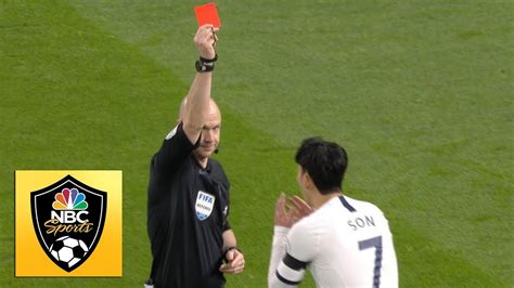 Heung Min Son Gets Red Card For Violent Conduct On Antonio Rudiger