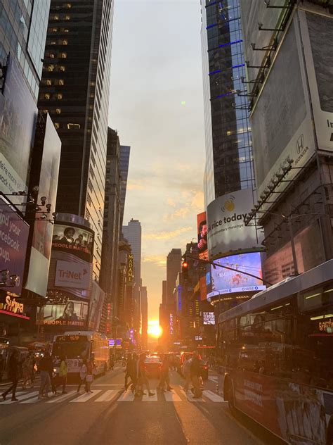 Sunset, Times Square : newyorkcity