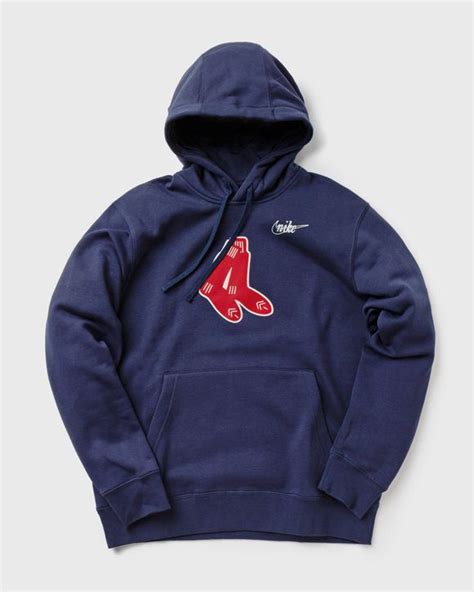 Nike Boston Red Sox Cooperstown Logo Club Hoodie Blue Bstn Store