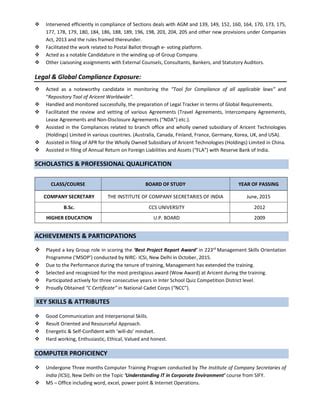 Cv Aikansh Gautam Pdf