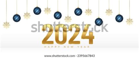 2024 New Year Wishes Wallpaper Hanging Stock Vector (Royalty Free) 2395667843 | Shutterstock