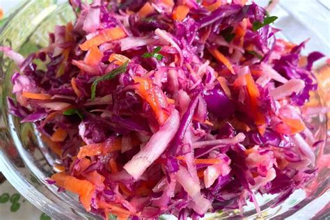 Blue Zones Red Cabbage Salad The Simplest Recipe