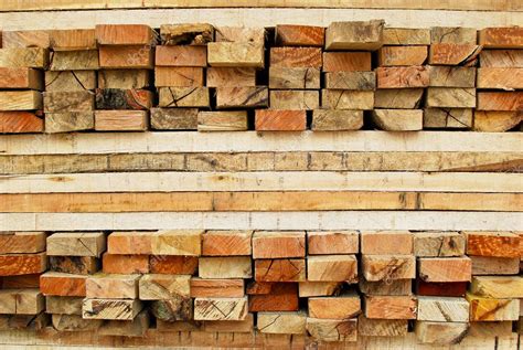 Stack Of Lumber In Logs Storage — Stock Photo © Zmkstudio 4803147