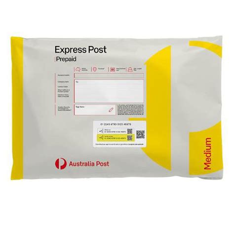 Express Post Prepaid Satchel Medium Single Express Post