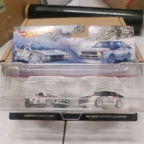 Hotwheels Premium Twin Pack Lancia Rally Audi Sport Quattro