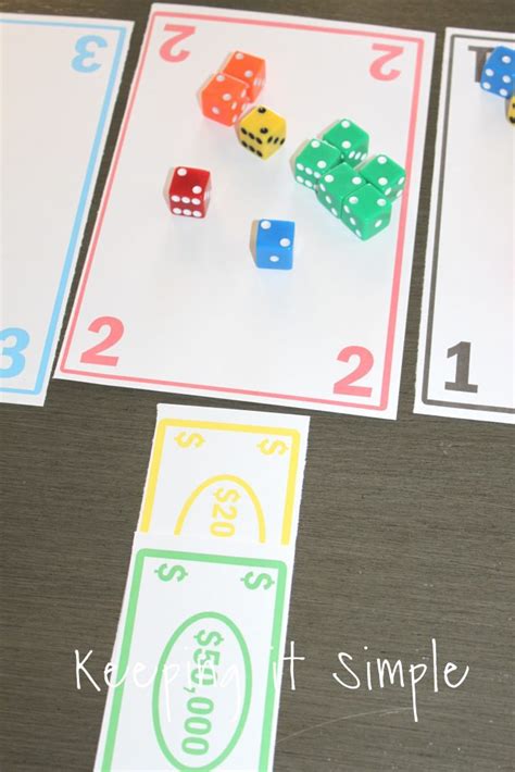 Fun and Easy Dice Game with Printable - Keeping it Simple