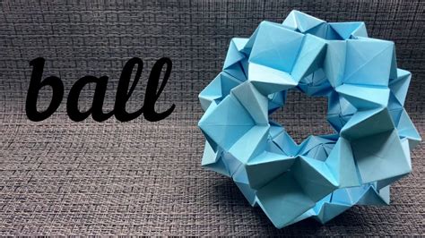 Origami Kusudama Ball Youtube