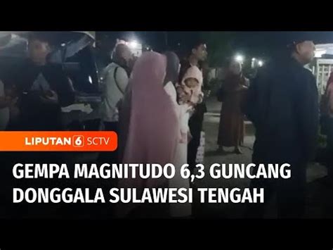 Warga Donggala Evakuasi Diri Setelah Terjadi Gempa Magnitudo Pada