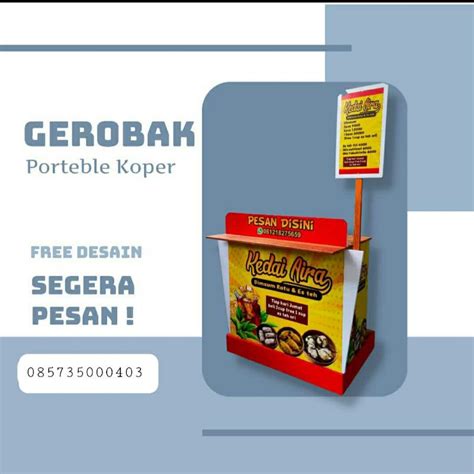 Jual Gerobak Lipat Portable Real Pick Round Up Tiang Murah Shopee