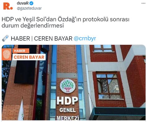 Ümit Özdağ ile Kemal Kılıçdaroğlu nun anlaşması Yeşil Sol Parti yi