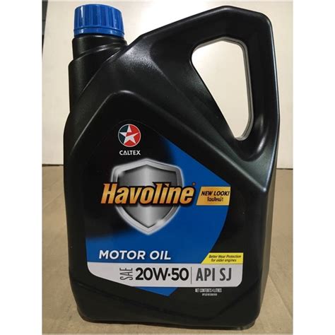 CALTEX HAVOLINE 20W 50 MOTOR OIL SAE 4L Shopee Malaysia