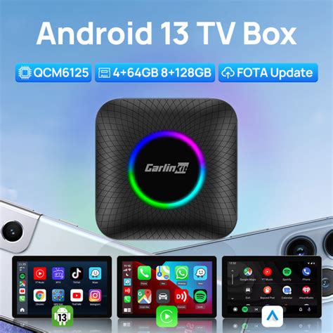 CarlinKit CarPlay Ai Box Android 13 Ultra QSM6225 8 Core Smart TV Box