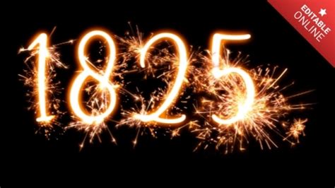 1825 Firework Font Text Effect Generator