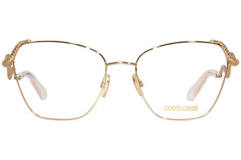 Roberto Cavalli Vrc021 0300 Eyeglasses Women S Rose Gold Full Rim 55mm