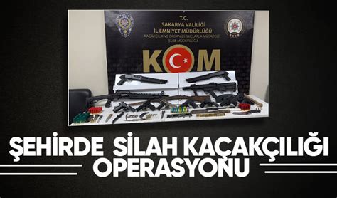 Sakarya da silah kaçakçılığı operasyonu 6 gözaltı Akyazı Haber