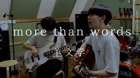 more than words 羊文学 cover 弾き語りとベース YouTube