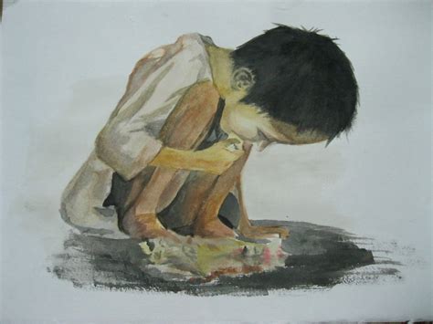 Poverty Painting at PaintingValley.com | Explore collection of Poverty ...